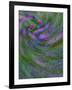 Multiple Exposure Swirl of Purple Petunias, Arlington, Virginia, USA-Corey Hilz-Framed Photographic Print