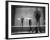 Multiple Image of Ballet Master George Balanchine Watching NYC Ballet Dancers Rehearse-Gjon Mili-Framed Premium Photographic Print