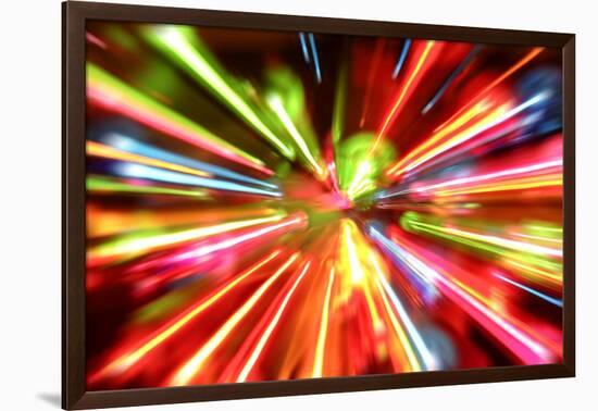 Multiple Lights Blur Background-STILLFX-Framed Art Print