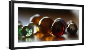 Multiple Solid Colored Marbles with Deep Contrast-Clayton Piatt-Framed Photographic Print