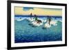 Multiple Surfers Catching Wave-null-Framed Art Print