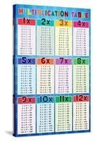 Multiplication Table Education Chart-null-Stretched Canvas