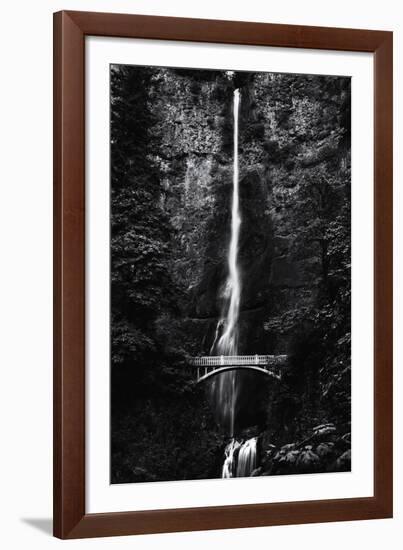 Multnomah Falls 1 mono-John Gusky-Framed Photographic Print