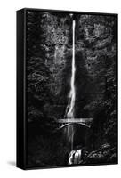 Multnomah Falls 1 mono-John Gusky-Framed Stretched Canvas