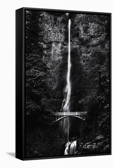 Multnomah Falls 1 mono-John Gusky-Framed Stretched Canvas