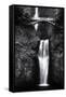 Multnomah Falls 2 Mono-John Gusky-Framed Stretched Canvas