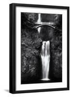 Multnomah Falls 2 Mono-John Gusky-Framed Premium Photographic Print