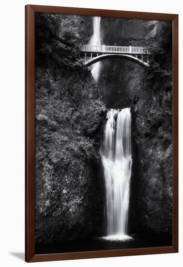 Multnomah Falls 2 Mono-John Gusky-Framed Photographic Print