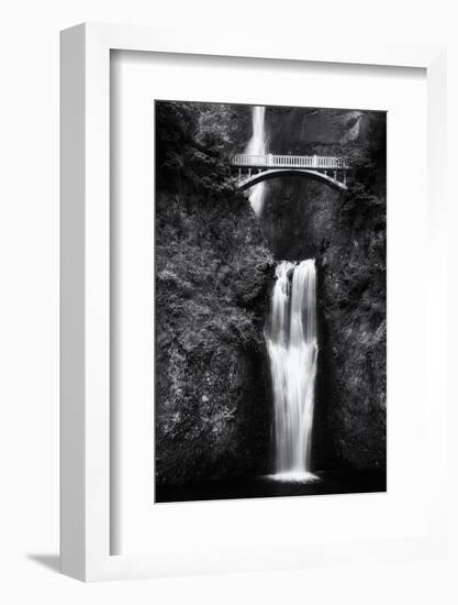 Multnomah Falls 2 Mono-John Gusky-Framed Photographic Print