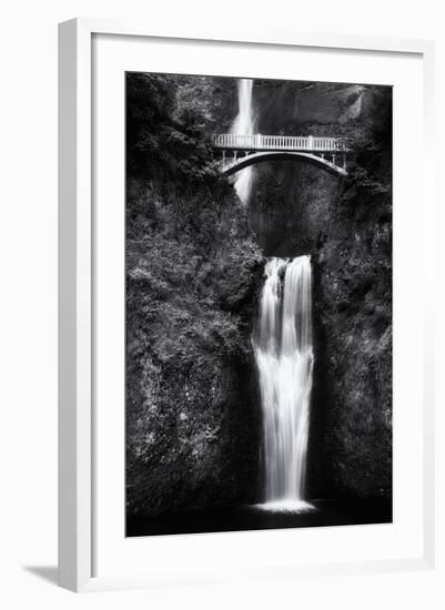 Multnomah Falls 2 Mono-John Gusky-Framed Photographic Print