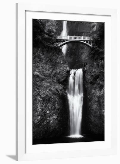 Multnomah Falls 2 Mono-John Gusky-Framed Photographic Print