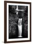 Multnomah Falls 2 Mono-John Gusky-Framed Photographic Print