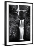 Multnomah Falls 2 Mono-John Gusky-Framed Photographic Print