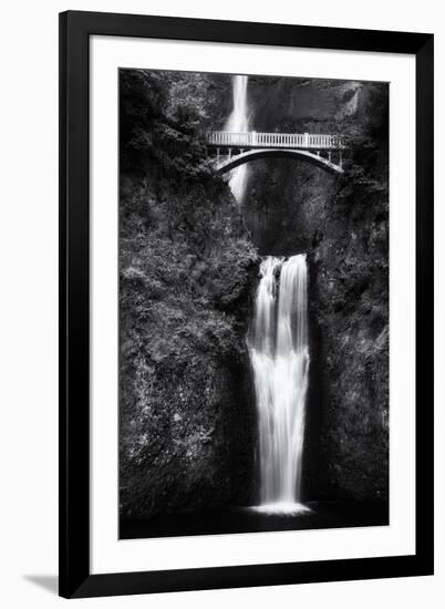 Multnomah Falls 2 Mono-John Gusky-Framed Photographic Print