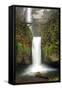 Multnomah Falls and Creek, Multnomah Falls Sp, Columbia Gorge, Oregon-Michel Hersen-Framed Stretched Canvas