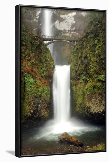 Multnomah Falls and Creek, Multnomah Falls Sp, Columbia Gorge, Oregon-Michel Hersen-Framed Photographic Print