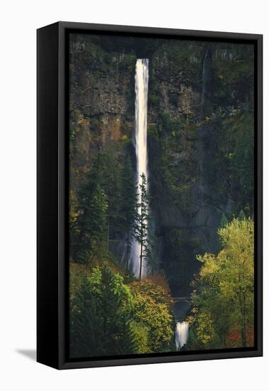 Multnomah Falls Autumn-Ike Leahy-Framed Stretched Canvas