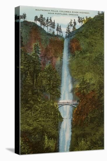 Multnomah Falls, Columbia River, Oregon-null-Stretched Canvas