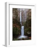 Multnomah Falls in fall color-Belinda Shi-Framed Photographic Print