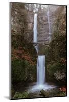 Multnomah Falls in fall color-Belinda Shi-Mounted Photographic Print