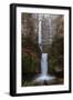 Multnomah Falls in fall color-Belinda Shi-Framed Photographic Print