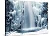 Multnomah Falls in Winter: Columbia Gorge, Oregon, USA-Michel Hersen-Stretched Canvas