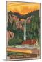 Multnomah Falls Lodge, Oregon-null-Mounted Poster