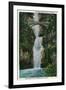 Multnomah Falls on Columbia River - Columbia River, OR-Lantern Press-Framed Art Print