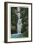 Multnomah Falls on Columbia River - Columbia River, OR-Lantern Press-Framed Art Print