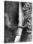 Multnomah Falls on Larch Mt. Where the Water Empties into the Columbia River-Alfred Eisenstaedt-Stretched Canvas