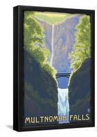 Multnomah Falls, Oregon - Maiden Of The Falls-null-Framed Poster