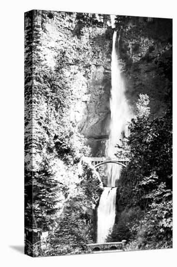 Multnomah Falls Photograph - Columbia River, OR-Lantern Press-Stretched Canvas