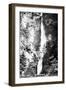 Multnomah Falls Photograph - Columbia River, OR-Lantern Press-Framed Art Print