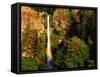 Multnomah Falls Rainbow-Steve Terrill-Framed Stretched Canvas