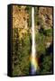 Multnomah Falls Rainbow-Steve Terrill-Framed Stretched Canvas