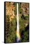 Multnomah Falls Rainbow-Steve Terrill-Framed Stretched Canvas