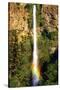 Multnomah Falls Rainbow-Steve Terrill-Stretched Canvas