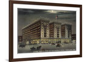 Multnomah Hotel at Night, Portland, Oregon-null-Framed Art Print