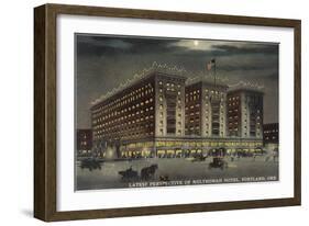 Multnomah Hotel at Night, Portland, Oregon-null-Framed Art Print