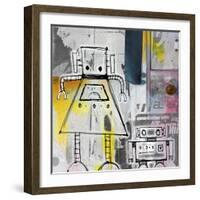 Mum and Son Robots-Roseanne Jones-Framed Giclee Print