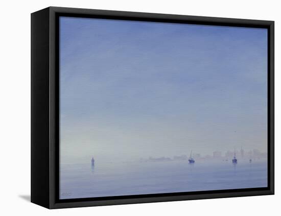 Mumbai Harbour-Derek Hare-Framed Stretched Canvas