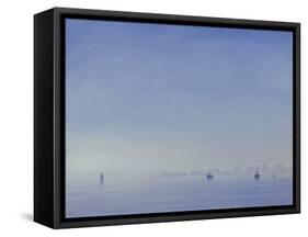 Mumbai Harbour-Derek Hare-Framed Stretched Canvas