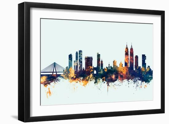 Mumbai Skyline India Bombay-Michael Tompsett-Framed Art Print