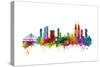 Mumbai Skyline India Bombay-Michael Tompsett-Stretched Canvas