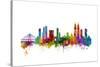 Mumbai Skyline India Bombay-Michael Tompsett-Stretched Canvas