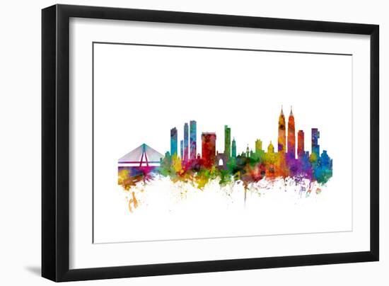 Mumbai Skyline India Bombay-Michael Tompsett-Framed Art Print