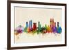 Mumbai Skyline India Bombay-Michael Tompsett-Framed Art Print