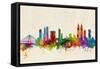 Mumbai Skyline India Bombay-Michael Tompsett-Framed Stretched Canvas