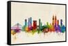 Mumbai Skyline India Bombay-Michael Tompsett-Framed Stretched Canvas