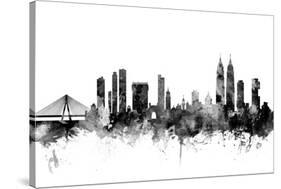 Mumbai Skyline India Bombay-Michael Tompsett-Stretched Canvas